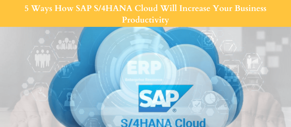 Increase Business Productivity with SAP S4HANA Cloud
