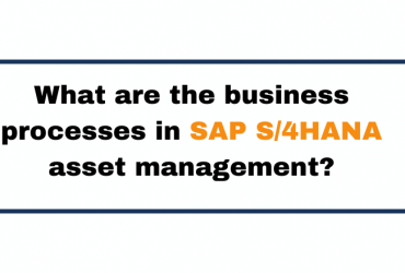 What are the business processes in SAP S4HANA asset management