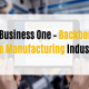 SAP Business One Backbone of the Manufacturing Industry