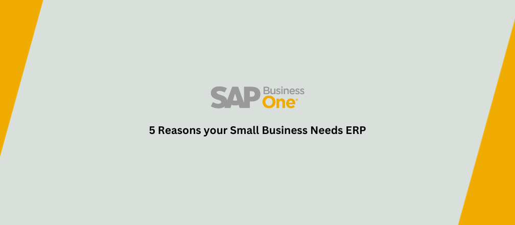 5 reasons your small business needs ERP