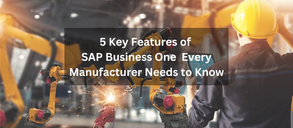 Sap Business One for Manufacturer