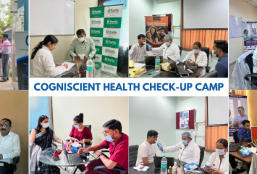 Employees attending health check-up at Cogniscient