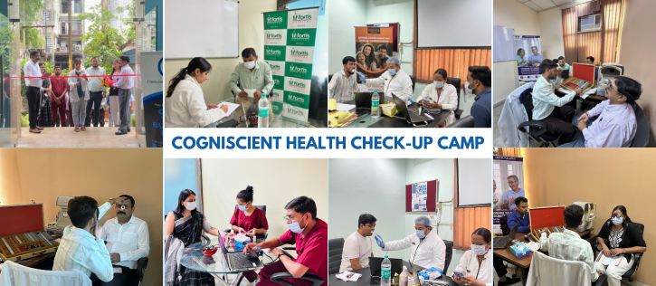 Employees attending health check-up at Cogniscient